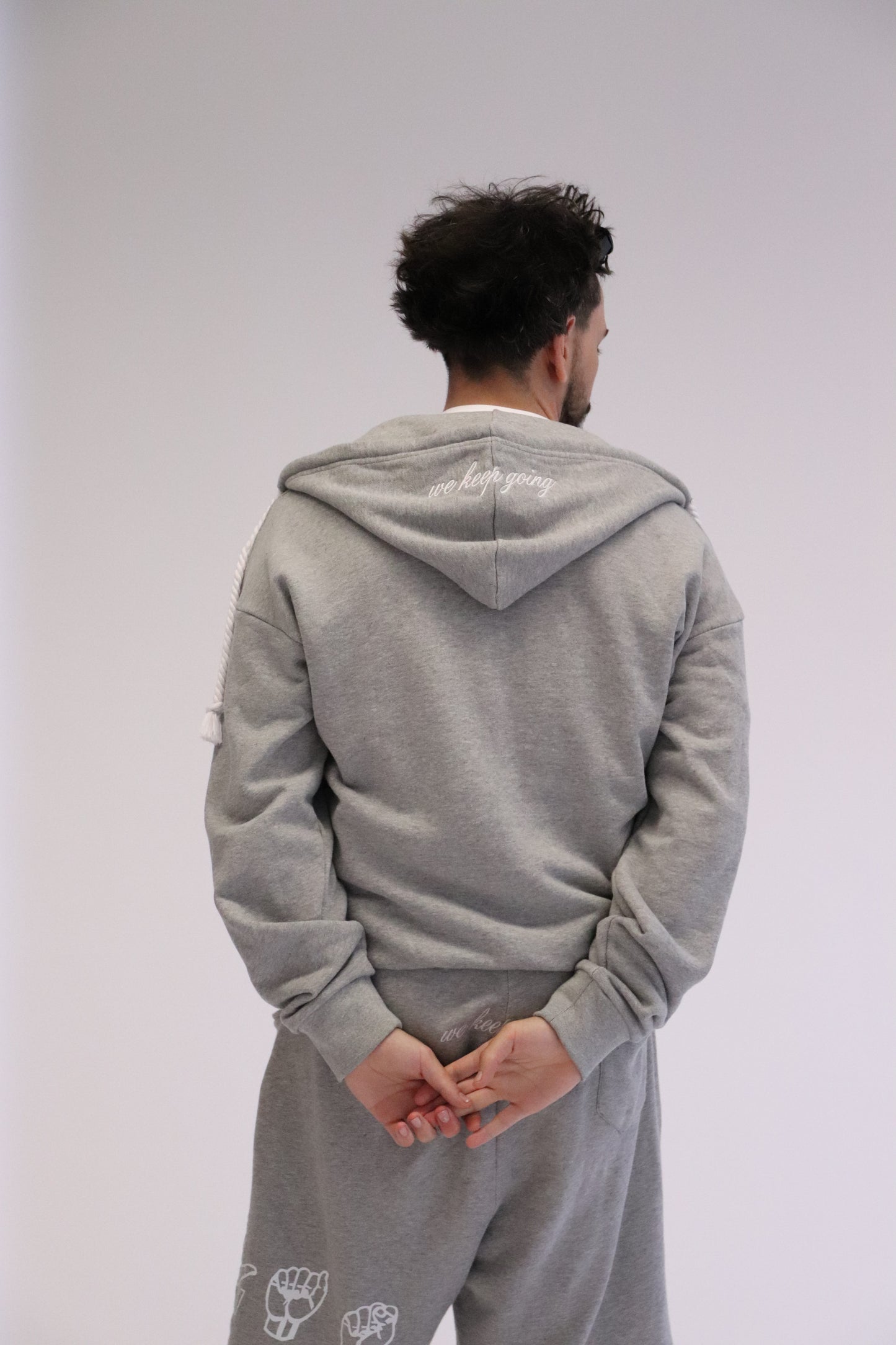 ASL ZIP-UP [HEATHER GREY]